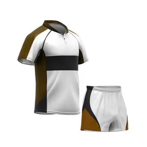 Taglie forti uomo nuove cuciture da uomo Rugby uniforme Design stampato maglia con pantaloncini professionale di alta qualità Rugby uniforme oem