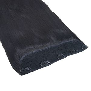 hair clip big layer hair extensions natural color straight remy hair or human hair 100% single drawn - Product Image 3