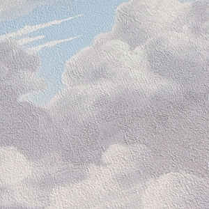 วอลล์เปเปอร์ที่ไม่ทอจากเยอรมันดีไซน์เมฆท้องฟ้า-สีเทาสีฟ้าบรรยากาศที่คลุมกำแพง-ป้องกันรอยขีดข่วนสำหรับห้องนั่งเล่น - Product Image 4