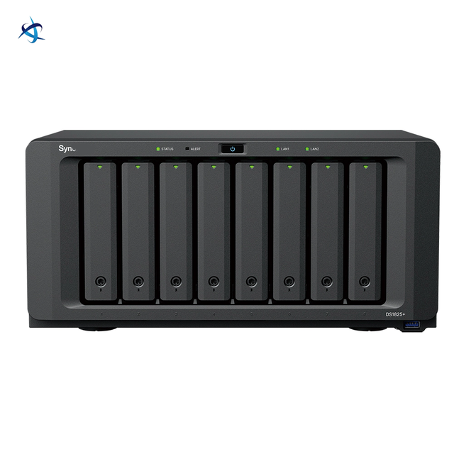 8 Bay NAS Network Attached Storage DS1825+ Enterprise File Backup Server Data Management RJ-45 10GbE High Capacity System