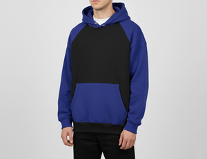 Sweat-shirts unisexes surdimensionnés en molleton de coton 100% tricoté, coupe régulière, manches longues, coupe-vent, de haute qualité pour hommes - Product Image 2
