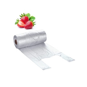 Bolsa Transparente de LDPE Tipo Camiseta en Rollo, Reutilizable, con Logotipo y Tamaño Personalizados, Impresión Serigráfica, Proveedor Haplast, Exportación desde Vietnam - Product Image 2