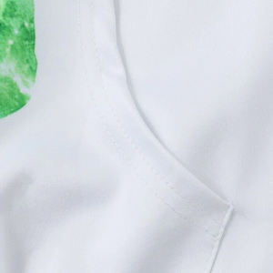 Sweat-shirt à capuche oversize imprimé uni en coton 100 % thermique à manches longues pour hommes, vente en gros, sublimation écologique - Product Image 5