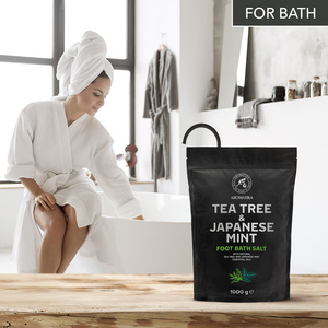 Aromatika Tea Tree & Japanese Mint Sel Marin Naturel en Cristaux pour Bain de Pieds 1000g Rafraîchissant Anti-Odeur Sachet Doypack - Product Image 6