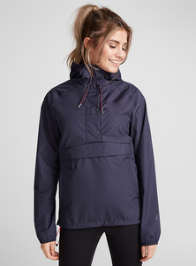 Chaqueta Anorak con media cremallera personalizada para hombre al por mayor con cuello levantado tela tejida de nailon y poliéster de estilo callejero - Product Image 6