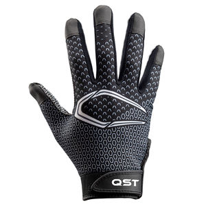 Gants de sport avec logo personnalisé Nouveau récepteur de paume en silicone antidérapant Fermeture au poignet Jeunes Adultes Football américain QST INTERNATIONAL - Product Image 3