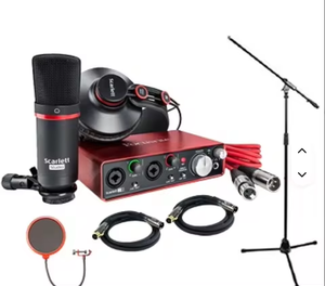 Interface audio USB Focusrite Scarlett 2i2 Studio 2e génération et bundle d'enregistrement avec Pro Tools, NEUF - Product Image 1
