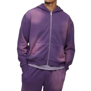 Chándal de corte regular para hombre con lavado ácido, venta al por mayor, ropa deportiva informal para entrenamiento, chándal de alta calidad con lavado ácido de talla grande 2026 - Product Image 2