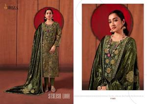 Traje Salwar Kameez de Jacquard de Seda Moderno de Neeta Creation, para Todas las Temporadas, Estampado Digital para Fiestas, Parche de Terciopelo en el Cuello, Bordado a Mano - Product Image 2