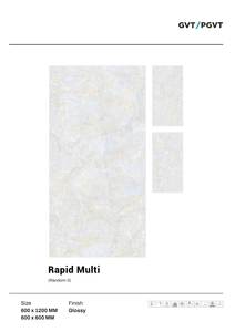 Carreaux de sol et de mur en porcelaine polie 600x1200mm Accents 10mm d'épaisseur finition antidérapante en brique réfractaire pour décoration murale de sol - Product Image 3