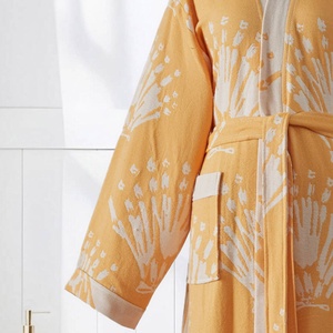 Peignoir turc damassé, kimono, 3 couleurs, 100% coton - Product Image 5