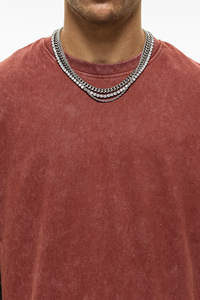 Graphique personnalisé 250GSM 100% coton Vintage T-shirt surdimensionné lavage à l'acide DTG impression hommes Streetwear bande étoile T-shirt poids lourd - Product Image 3