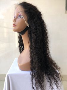 Gran oferta 100% Raw sin procesar templo indio 24 "Natural rizado Frontal HD encaje Peluca de cabello humano 180% densidad completa a precios al por mayor - Product Image 2