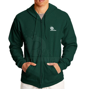 Streetwear surdimensionné vente en gros de vêtements à capuche pour hommes sweats à capuche en coton à fermeture éclair personnalisée - Product Image 1