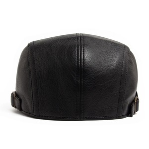 Boinas Unisex de otoño e invierno, gorras de vendedor de periódicos a la moda, visera Vintage, cuero Real de mayor calidad, grueso, cálido, informal para hombres y mujeres - Product Image 4