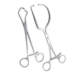 Ensemble d'instruments orthopédiques : Pinces de fixation pour plaques, Pinces demi-anneau avec boule, Manuel, 21 cm - Product Image 1