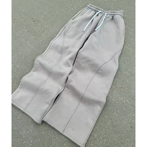 Pantalones de chándal anchos para hombre, ligeros, informales, personalizados, estilo urbano, de corte recto, lavados, holgados y acampanados, los más vendidos - Product Image 2