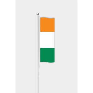 Custom 3x5ft Outdoor Ivory Coast Pennant <b>Flag</b> Digital Printing Silk Material Aluminum <b>Pole</b> Custom Automotive Insurance Industry - Product Image 1