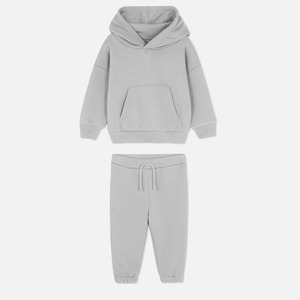 Conjuntos infantiles de dos piezas con capucha y pantalones de chándal, chándales personalizados para niños, chándal polar de invierno con cremallera para niños de alta calidad y peso ligero - Product Image 4