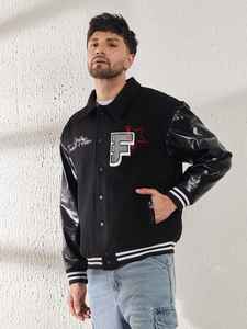 Fabricante superior bordado hombres último diseño Letterman chaqueta de invierno ropa de calle Hip Hop Letterman chaqueta - Product Image 4