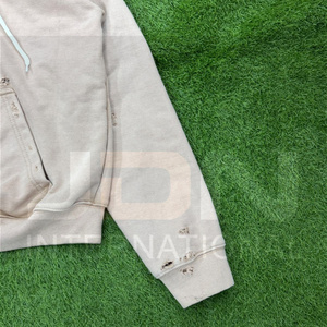 เสื้อฮู้ดดี้ผู้ชายสไตล์ดิสเทรสแบบสั่งทำพิเศษ คุณภาพสูง ผ้าฝ้าย สตรีทแวร์ สำหรับฤดูใบไม้ร่วง เสื้อฮู้ดดี้ผู้ชายสไตล์ดิสเทรส - Product Image 5