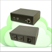 Nötr Ağ Zamanlayıcı Anahtarı IP Güçlü 15A Ethernet Güç Kontrolü 115V 2 X NEMA5-15R 1 X NEMA 5-15P Giriş Siyah