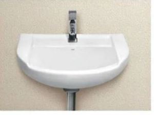 Lavabo medio blanco de calidad de exportación, lavabo de baño cuadrado de cerámica duradero a precio a granel, fabricado en lavabo de India - Product Image 2