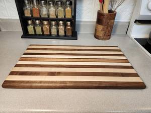 <b>Wood</b> <b>Square</b> Chopping Board & Serving Platter-Sustainable Durable - Product Image 5