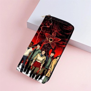 Portefeuille long en cuir PU pour homme et femme, à fermeture éclair, avec plusieurs emplacements pour cartes, série télévisée américaine Stranger Things, best-seller - Product Image 2