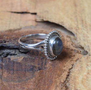 925เงินแท้ดีไซน์เนอร์หินอัญมณีลาบราดอไรต์ธรรมชาติแหวนไฟทำมือเครื่องประดับแหวนเงินสเตอร์ลิงเครื่องประดับ - Product Image 3