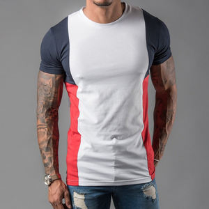 T-Shirt pour homme personnalisable de haute qualité Body Fit confortable Tissu tissé multicolore affichant un logo personnalisé Offre Spéciale uni - Product Image 1