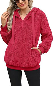 New Arrival breathable <b>Long</b> Sleeve Oversized Plus Size <b>Women</b> Sherpa <b>Hoodie</b> 2025 Latest Design <b>Women</b> Soft Hoodies in Cheap Price - Product Image 2