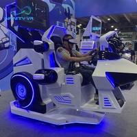 Máquina de Realidad Virtual 9D InfinityVR, Simulador de Movimiento 3 en 1 con Rotación de 360 Grados para Carreras, Tiro y Vuelo