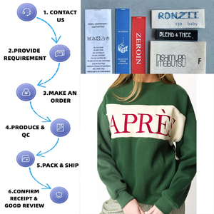 OEM personalizado bordado invierno frente sudadera cuello alto peso pesado de gran tamaño Boxy Fit - Product Image 2