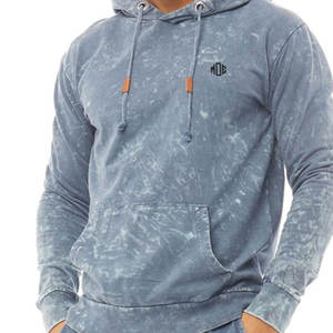 Sudadera con capucha azul lavada para hombre y conjunto de Jogger de carga elegante jersey con cordón con bolsillos, chándal informal, conjunto de dos piezas - Product Image 4