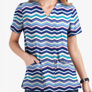 Uniformes de Enfermería para Mujer Más Vendidos, Ropa de Hospital, Conjunto de Uniformes Médicos de Alta Calidad en Algodón y Poliéster con Color y Logotipo Personalizados - Product Image 1