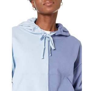 Sweat-shirts et sweats à capuche pour femmes coupe-vent en provenance du Pakistan, fermeture éclair, streetwear, manches longues, deux couleurs, à capuche, décontracté, sweat à capuche pour femmes 2026 - Product Image 2