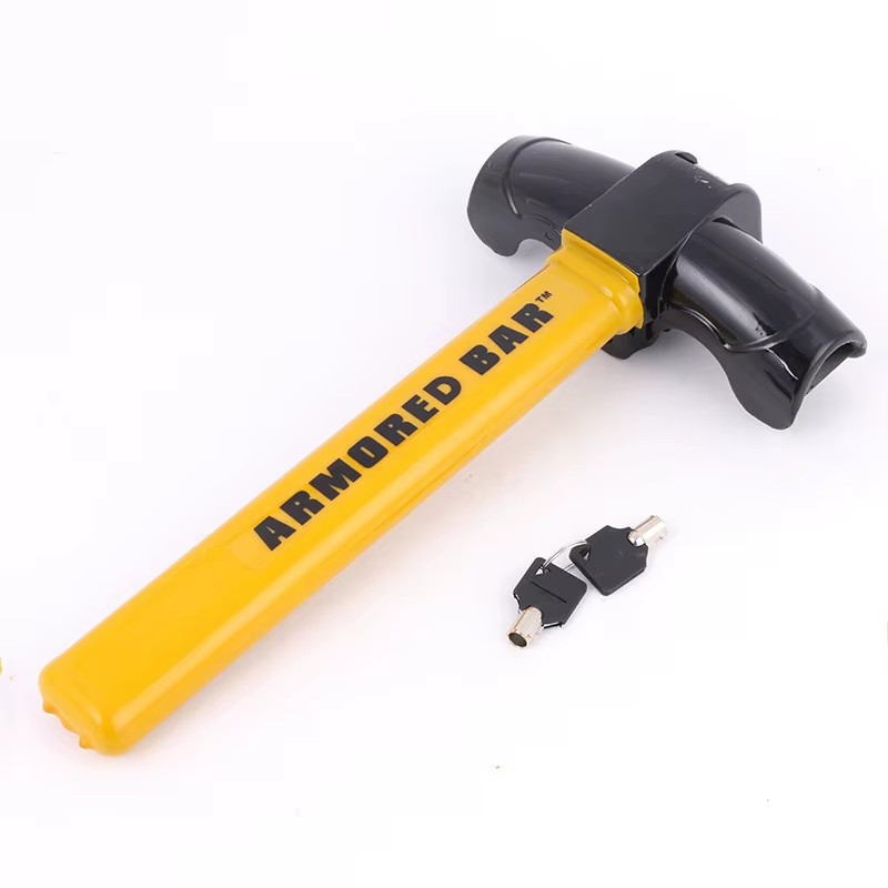 Jiax Universal Steel T-Type Car Steering Wheel Lock - Anti-Theft Security Guard