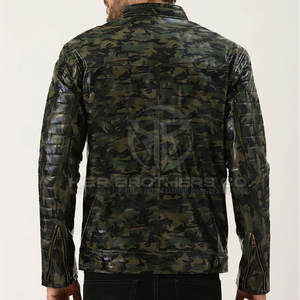 Veste d'hiver en cuir coupe ajustée pour hommes Vêtements d'extérieur élégants avec design léger et chaud Veste d'hiver en similicuir à la mode pour hommes - Product Image 3