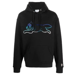 Sweat-shirt à capuche brodé avec strass en diamant et logo personnalisé de haute qualité - Product Image 1