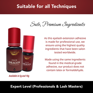 Pegamento Profesional para Extensión de Pestañas a Prueba de Agua de Corea, Adhesivo Seguro de Larga Duración, Personalizado 3g 5g 10g, Forma Líquida Dragón - Product Image 4