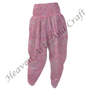 Pyjama en coton imprimé floral à la main pantalon Patiala Boho Chic pantalon Patiala imprimé confort pour les femmes à porter au quotidien - Product Image 2