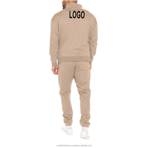 High Quality Men's Activewear Tracksuit Custom Logo Hoodie <b>Jogger</b> Set 100% Cotton Sportswear Eco-Friendly Training Sweat Suits - Product Image 5