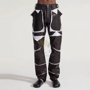 Pantalones de Cuero Suaves para Hombre con Corte Atlético Moderno, Alto Nivel de Comodidad, Gran Transpirabilidad, Diseño Flexible, Ideales para Moda Casual - Product Image 3