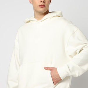 Pull-over personnalisé en éponge française pour hommes, sweat à capuche hiver lourd 100% coton biologique 450gsm imprimé numérique logo écologique - Product Image 6