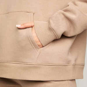 Chándal de correr de dos piezas personalizado de alta calidad, chándal de lana transpirable para mujer, conjunto de punto de invierno para mujer - Product Image 5