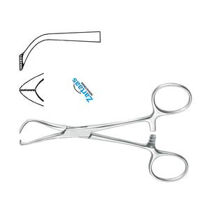 Pinzas de toalla Lorna de acero inoxidable de alta calidad, fabricante de instrumentos quirúrgicos de 10cm / 4 pulgadas - Product Image 4