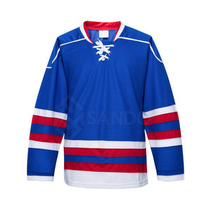 Jersey de Hockey sobre Hielo Transpirable Personalizado de Alta Calidad, 100% Poliéster, Último Diseño, Ropa Deportiva al por Mayor - Product Image 1