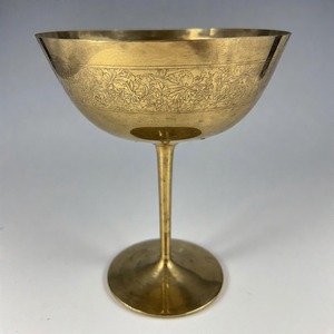 RisenGoblet Cáliz sagrado Copa de vino de comunión de latón antiguo Copa vintage hecha a mano para iglesia y ceremonias espirituales - Product Image 6