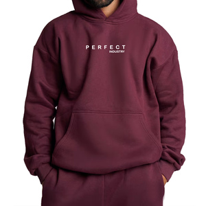 Perfect Men's Hoodies High Quality Unisex Sweatshirts Cotton Hoodies Blank <b>Thick</b> <b>Fleece</b> Heavy Weight Oversize Embroidery Hoodies - Product Image 1